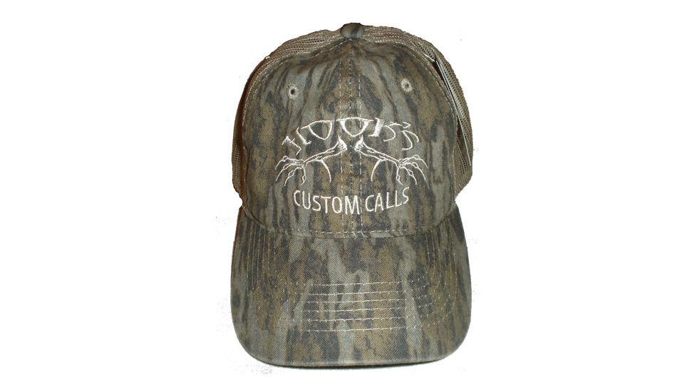 Hook's Custom Calls Mossy Oak Bottomland Embr Mesh Back Hat