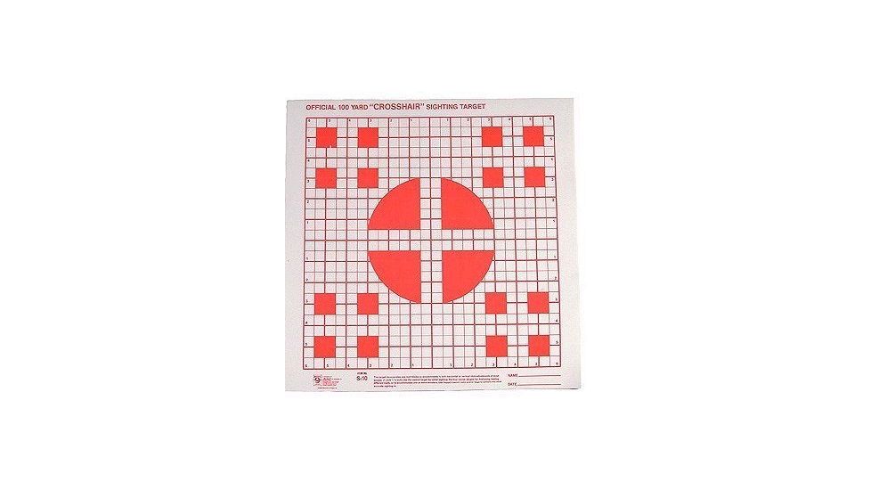 Hoppes 100 yd. Multiple Crosshair Sighting Target 14x14 20 PK S10