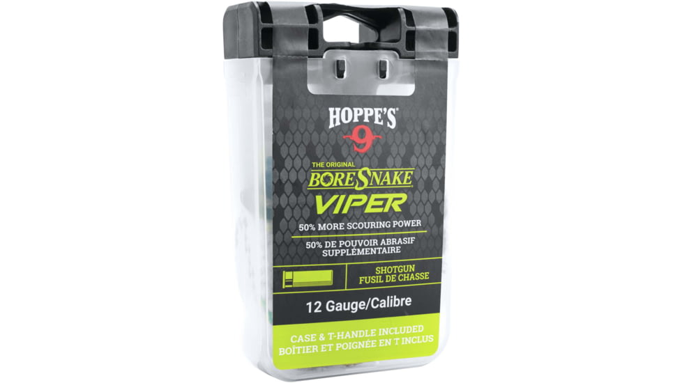 Hoppes 9 BoreSnake Viper Den With Case And T-Handle 12 Gauge, 24035VD