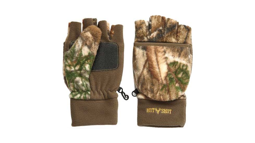 Hot Shot Youth Pop-top Mitten Bulls-eye Insul Rtedg Lg/xl