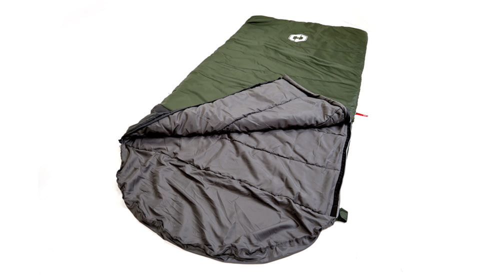 Hotcore Fatboy 100 Rectangular Sleeping Bag, Forest Green, 93in x 42in, Fatboy 100