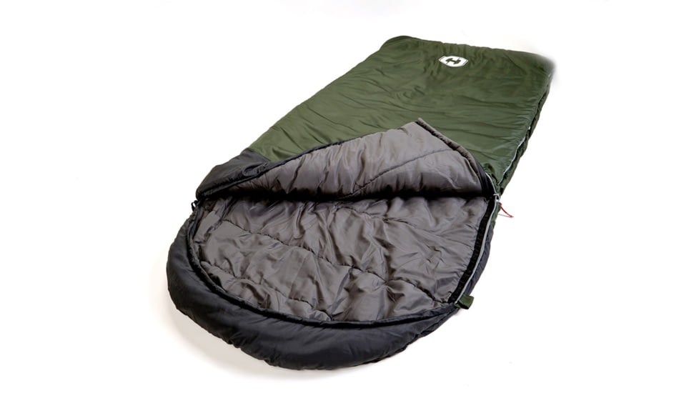 Hotcore Fatboy 400 Rectangular Sleeping Bag, Forest Green, 93in x 42in, Fatboy 400