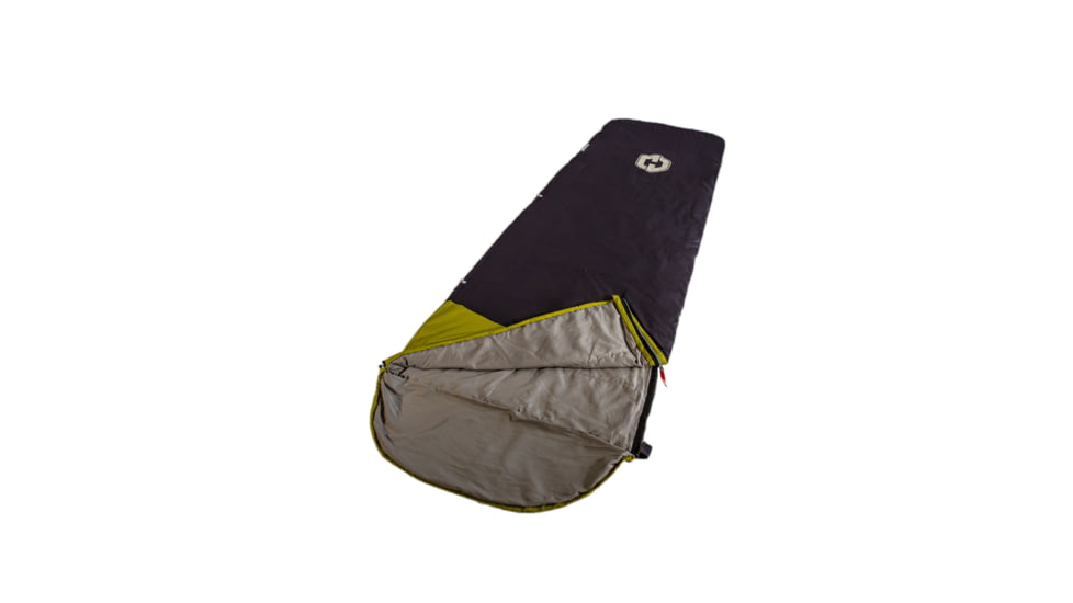 Hotcore T-100 Tapered Sleeping Bag, Charcoal, 90in x 32in x 22in, T-100 CH