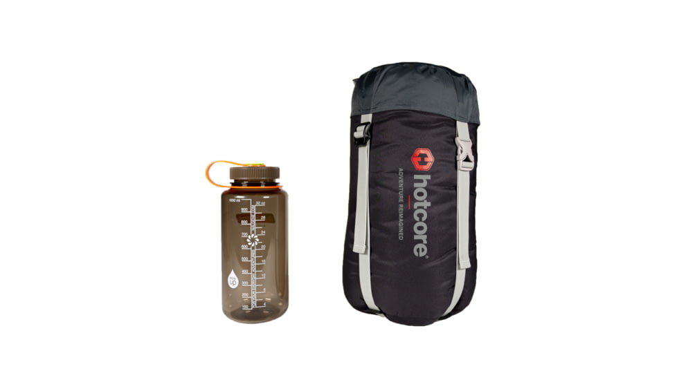 Hotcore T-100 Tapered Sleeping Bag, Charcoal, 90in x 32in x 22in, T-100 CH