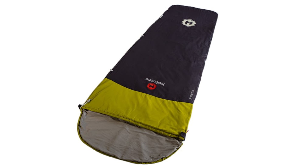 Hotcore T-100 Tapered Sleeping Bag, Charcoal, 90in x 32in x 22in, T-100 CH