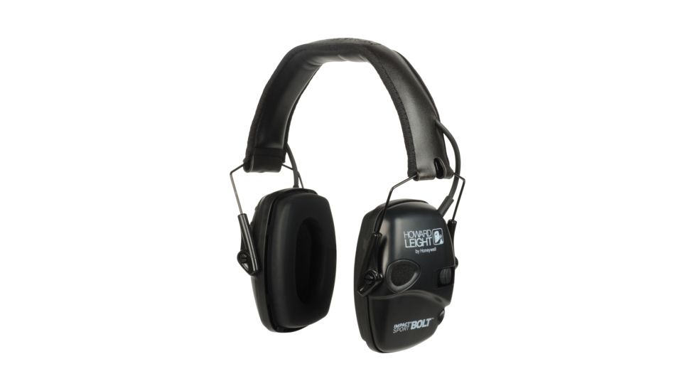 Howard Leight Impact Sport Bolt Electronic Earmuff, Black,One size fits most, R-02525