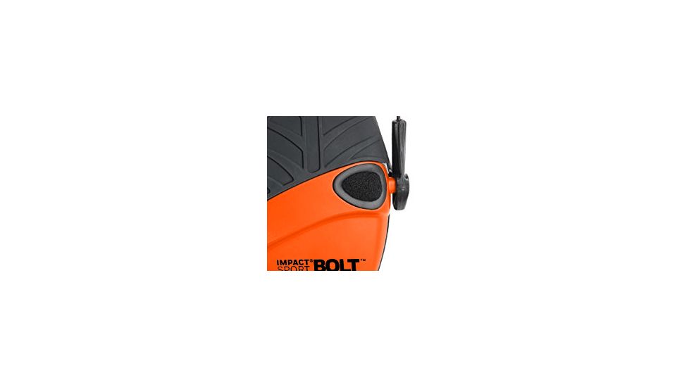 Howard Leight Impact Sport Bolt Electronic Earmuff, Orange, One size fits most, R-02231
