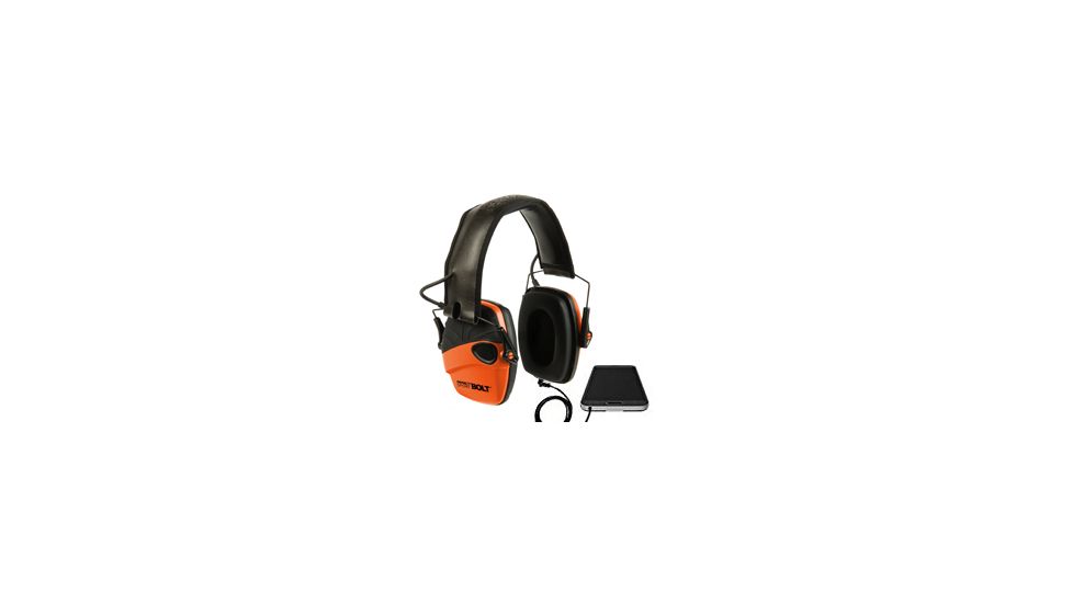 Howard Leight Impact Sport Bolt Electronic Earmuff, Orange, One size fits most, R-02231
