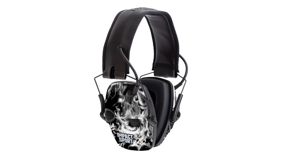 Howard Leight Impact Sport Smoked Black Elec Muff Nrr22