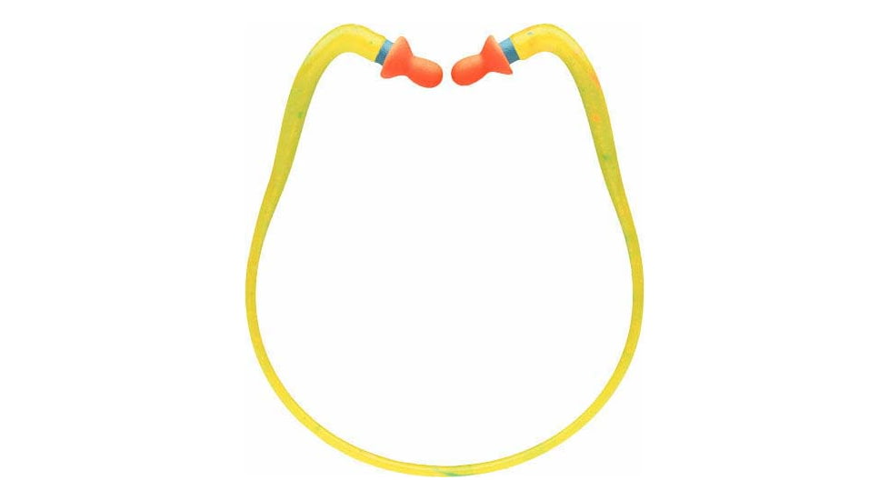 Howard Leight Quiet Banded Inner Aural Ear Plugs, 27db, Orange/Black, R-QB1-S