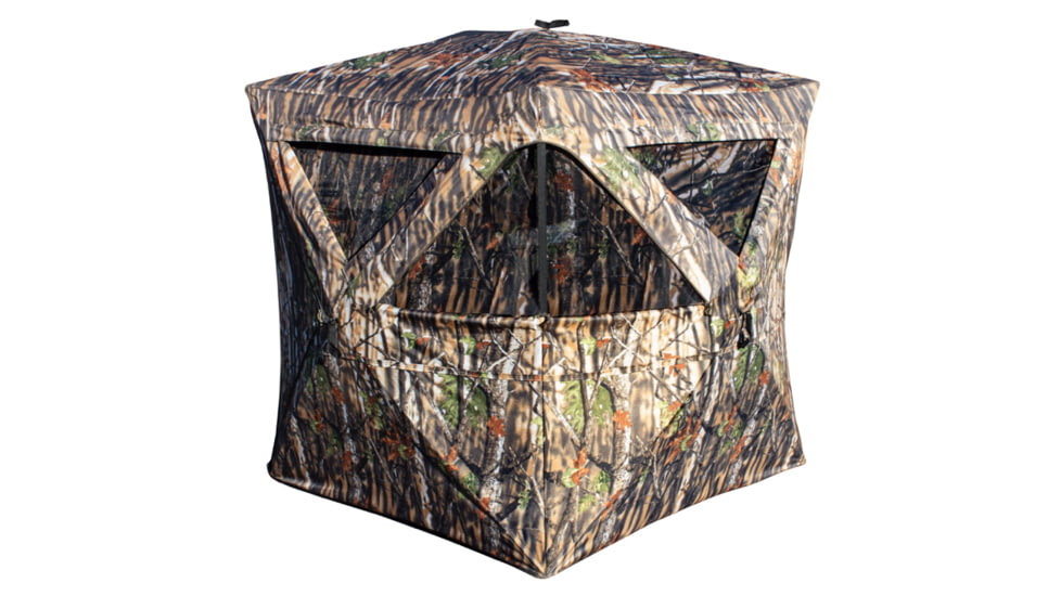 HQ Outfitters Hub Blind, 58&quot; x 58&quot; x 67&quot; Height Customizable Full Corner Windows, Backpack Carry Bag., HQ-Blind-HB1