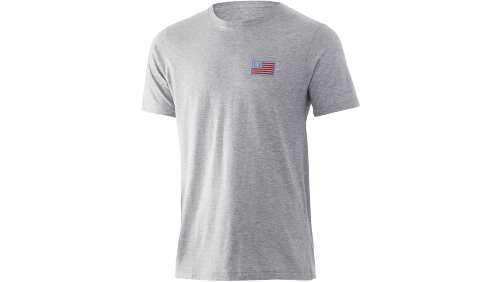 HUK Performance Fishing Bars Tee - Men's, Heather Grey, XXL, H1000332-033-XXL