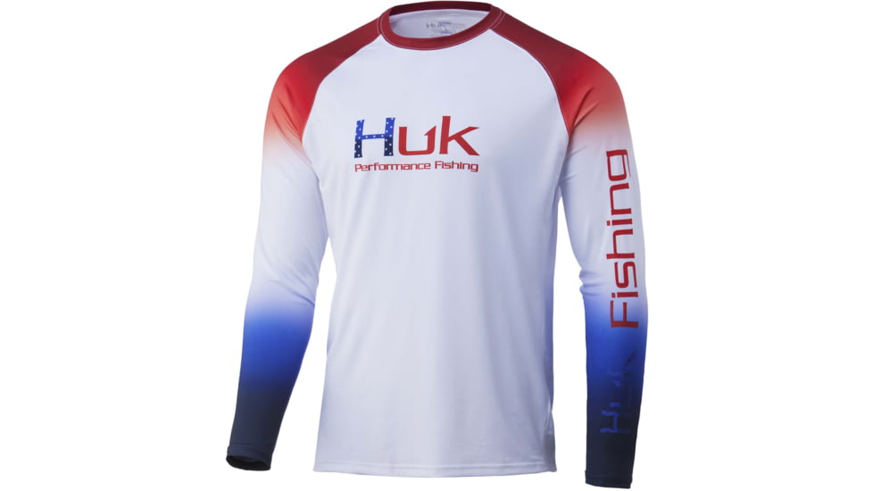 HUK Performance Fishing Flare Double Header Shirt - Men's, Americana, S, H1200405-695-S