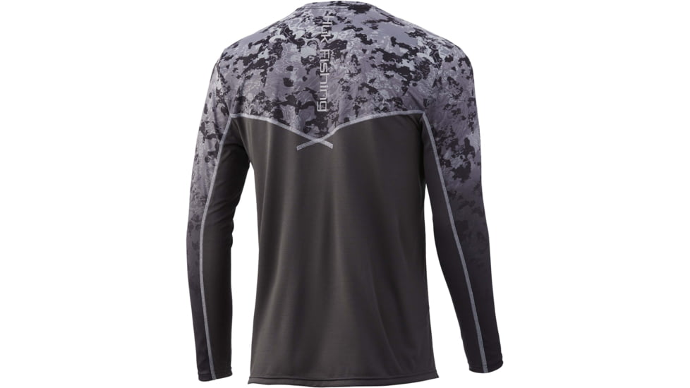 HUK Performance Fishing Icon X Tide Change Fade L/S Shirt - Mens, Castaway, XL, H1200388-953-XL