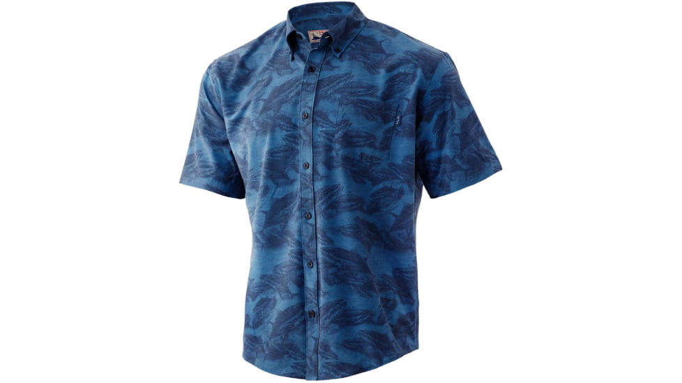 HUK Performance Fishing KC Kona Covered Up Shirt - Mens, Titanium Blue, M, H1500127-428-M