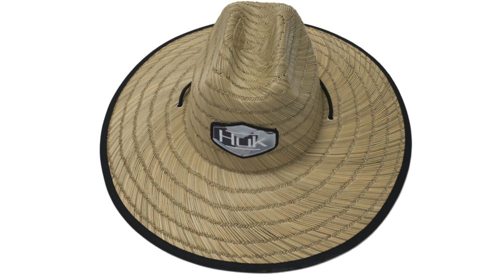 HUK Performance Fishing Camo Patch Straw Hat - Mens, Erie, One Size, H3000239-037-1