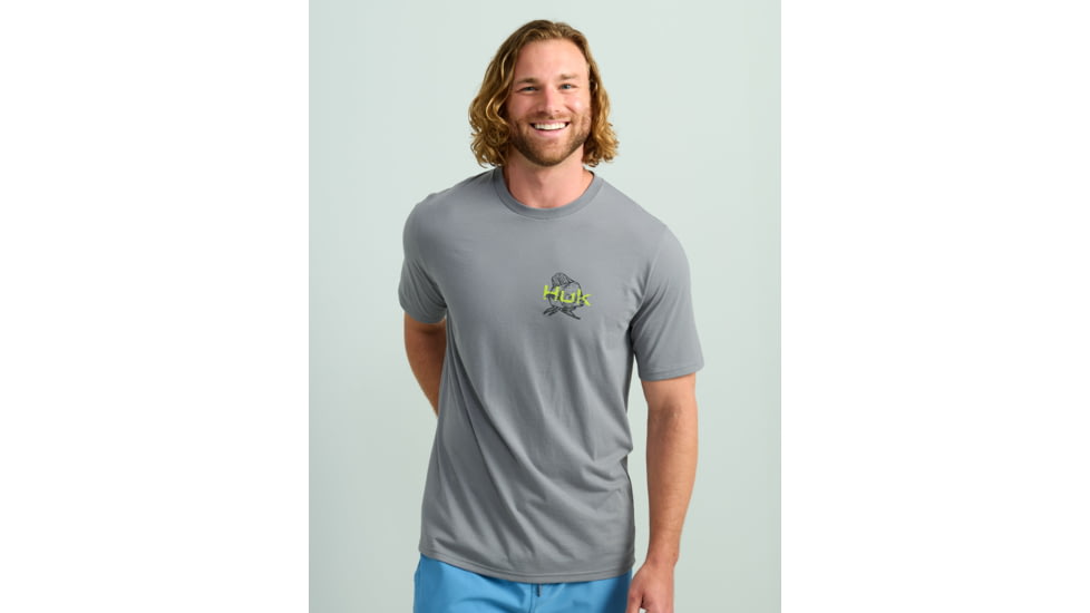 HUK Performance Fishing Dolphin Aloha Tee - Mens, Night Owl, 3XL, H1000530-016-XXXL