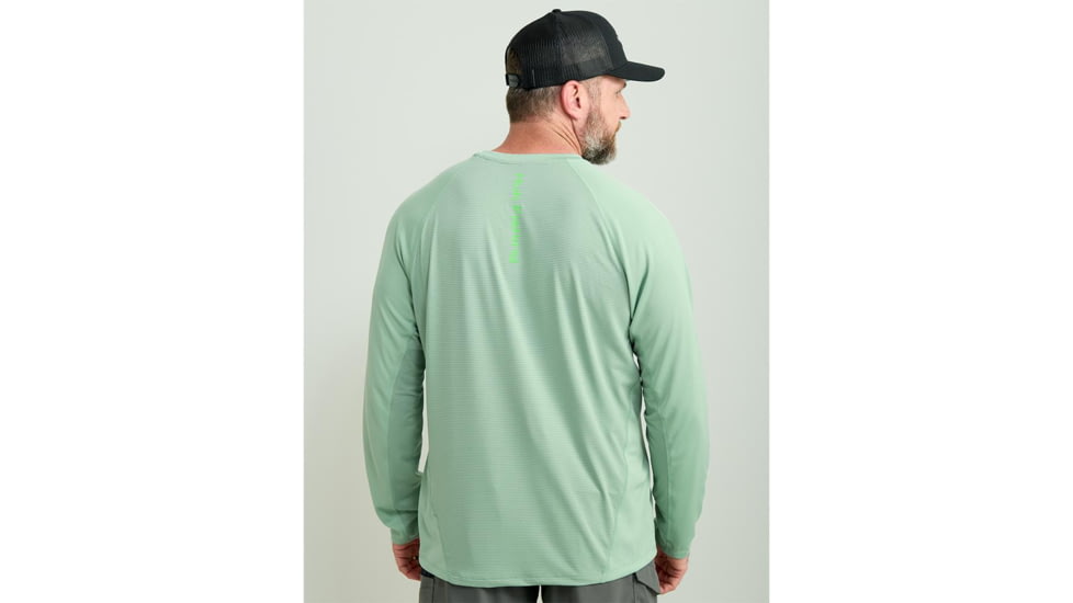 HUK Performance Fishing Icon Performance Crew Long Sleeve Shirt - Men's, Fog Green, 2XL, H1200573-315-XXL