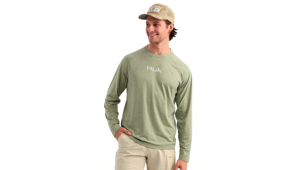 HUK Performance Fishing Airweight Long Sleeve Crew - Mens