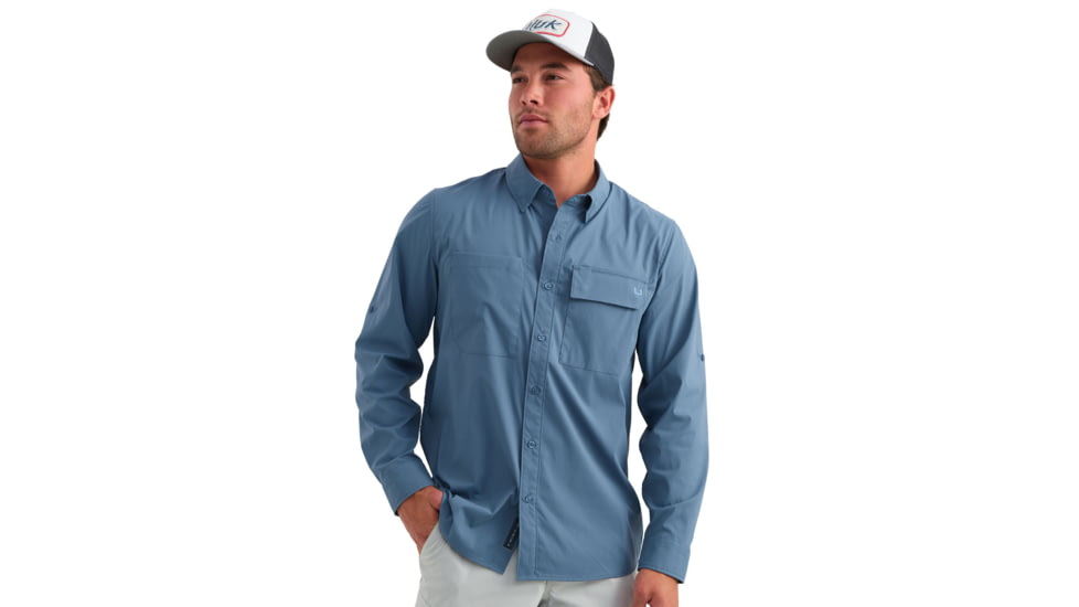 HUK Performance Fishing Icon Long Sleeve Shirt - Mens
