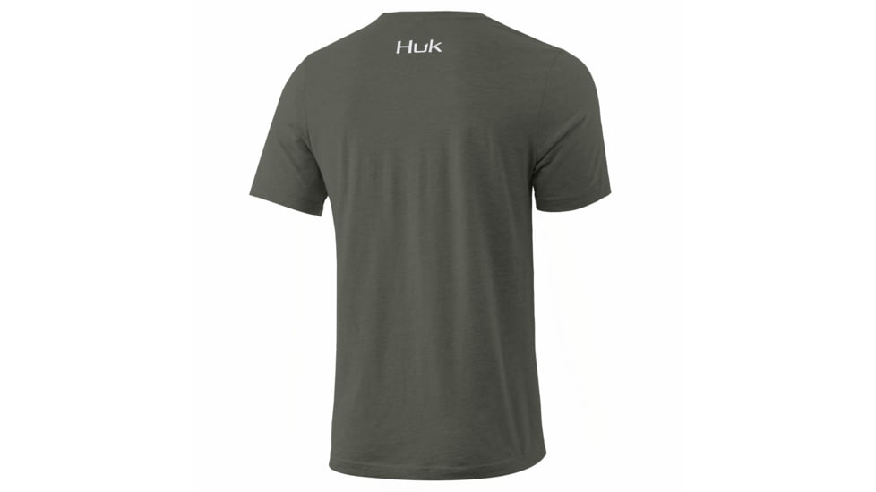 HUK Performance Fishing HUK'd Up Tee - Men's, Kalamata Olive Heather, Small, H1000252-346-S