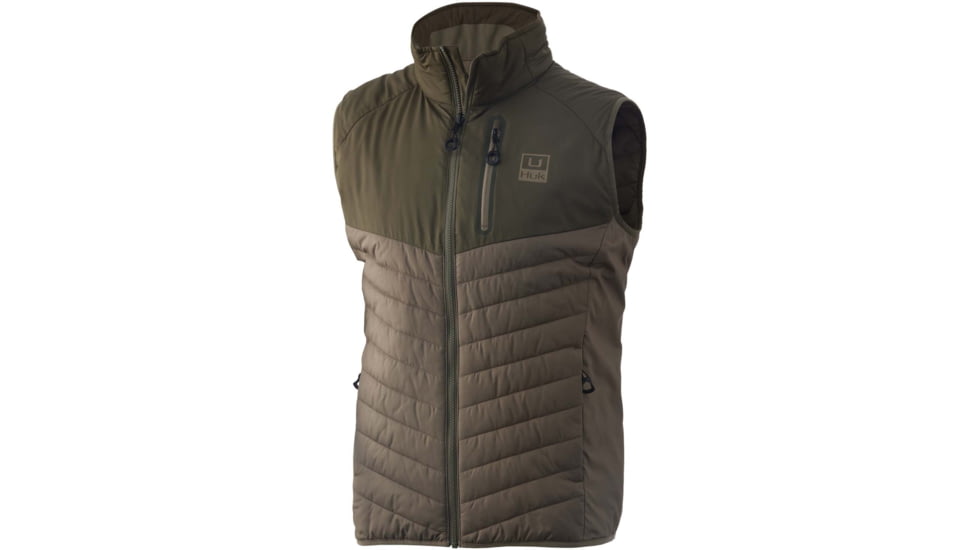 HUK Performance Fishing Icon X Puffy Vest - Men's, Fallen Rock, Medium, H4000086-061-M