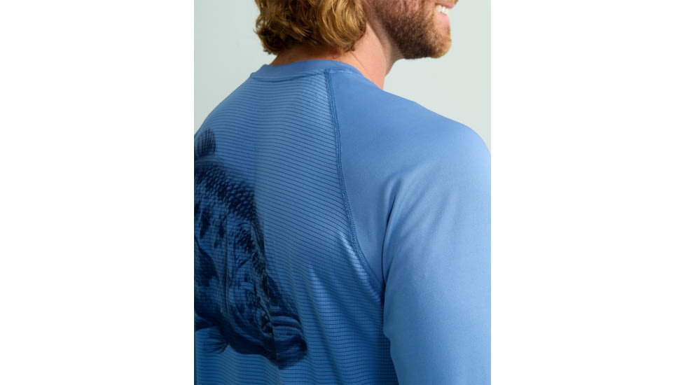 HUK Performance Fishing KC Icon Graphic Long Shirt - Mens, Quiet Harbor, Large, H1200629-445-L