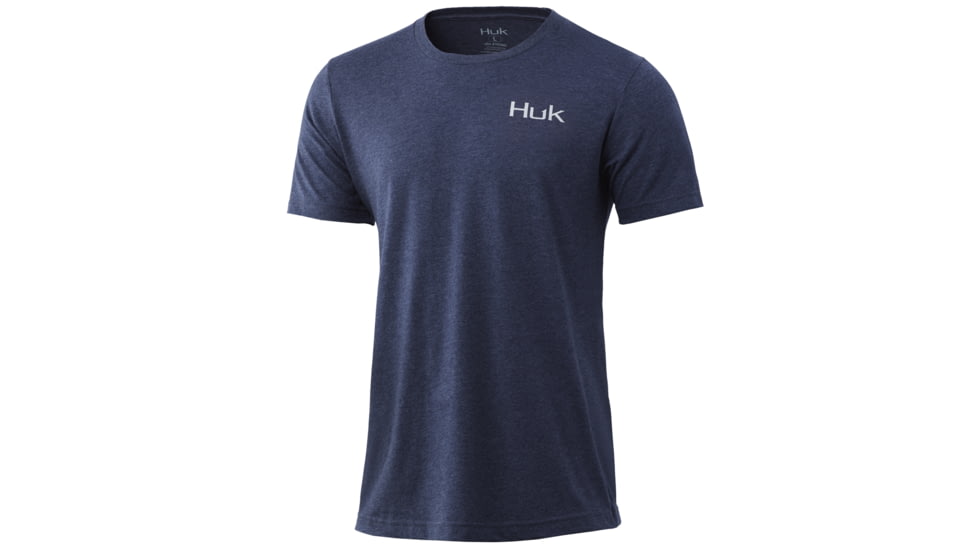 HUK Performance Fishing KC Options Tee - Men's, Sargasso Sea Heather, Medium, H1000313-416-M