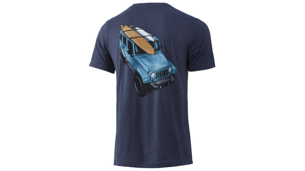 HUK Performance Fishing KC Options Tee - Men's, Sargasso Sea Heather, Medium, H1000313-416-M