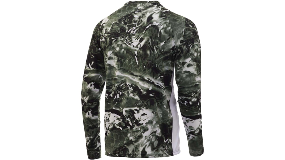 HUK Performance Fishing Mossy Oak Pursuit Long Sleeve - Mens, Mossy Oak Hydro Freshwater, Small, H1200228-926-S