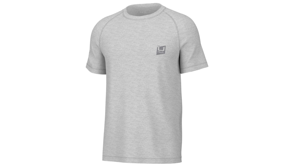 HUK Performance Fishing Performance Tee SS Cationic Heather - Mens, Harbormist Hthr, XL, H1200618-054-XL