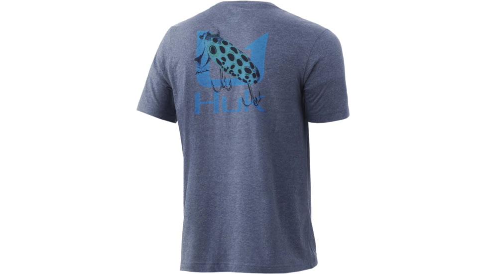 HUK Performance Fishing VC Jitterbug Tee - Men's, Sargasso Sea Heather, XXL, H1000347-416-XXL