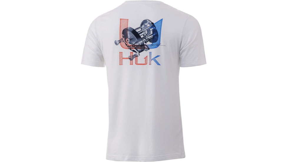 HUK Performance Fishing VC Reel Tee - Men's, White, XXL, H1000348-100-XXL