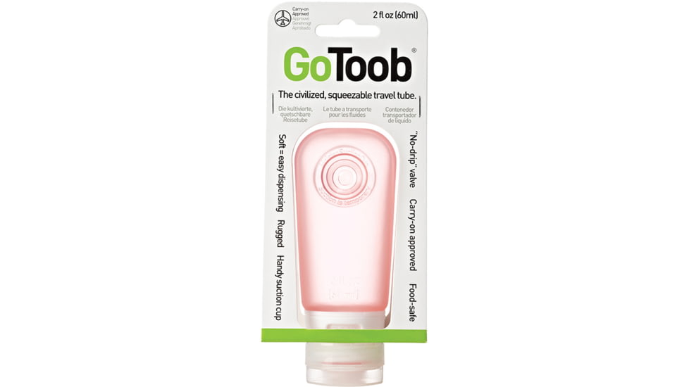 Humangear GoToob Silicone Tube, 2 oz, Hot Pink, HG0134