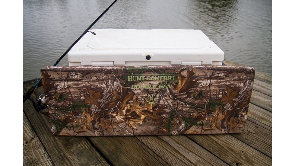 Hunt Comfort Double Gun LiteCore Premium Foam Hunting Seat, Realtree Extra Camo, 40x14.2x2.5in HCSC40D