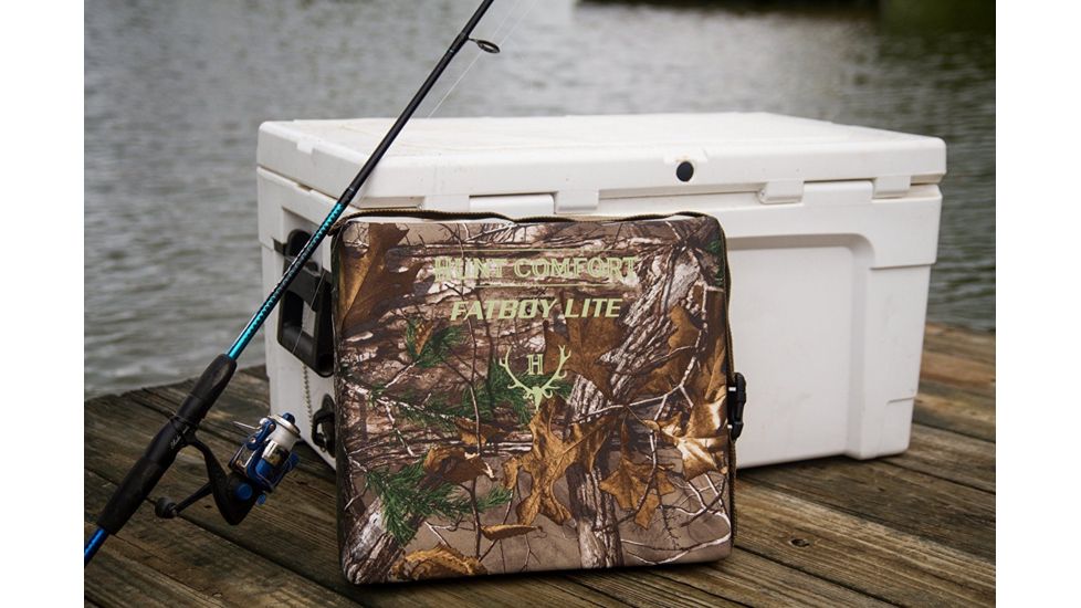 Hunt Comfort FatBoy Lite Ultra Premium Foam Hunting Seat, Realtree Extra Camo, 16x14x3in HCSC60