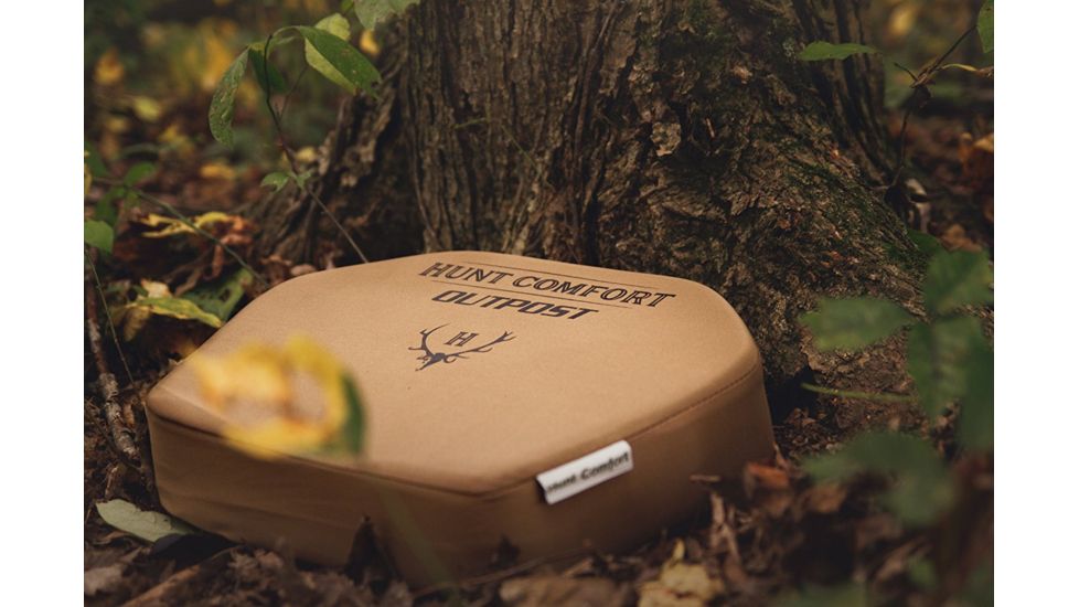 Hunt Comfort Outpost GelCore Hunting Seat, Coyote Brown, 14x10.2x2.5in HCSC10G