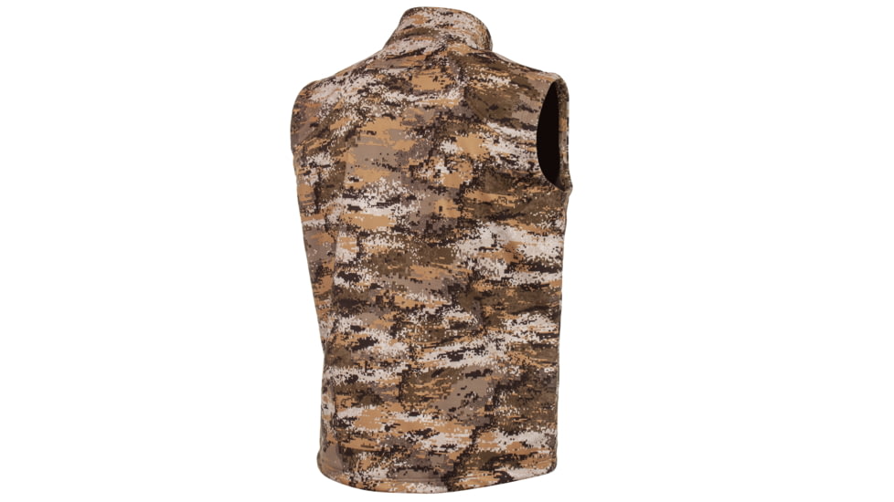 Huntworth Elkins Mid Weight Windproof Soft Shell Vest Waffle Fleece Interior - Mens, Disruption, 2XL, E-9502-DC-2XL