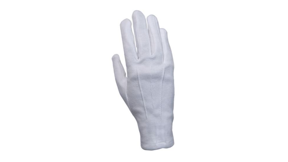 HWI Gear White Cotton Parade Glove, White, Large 1054
