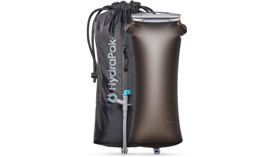 HydraPak Pioneer Water Bottle, Chasm Black, 6L/200oz, AP001