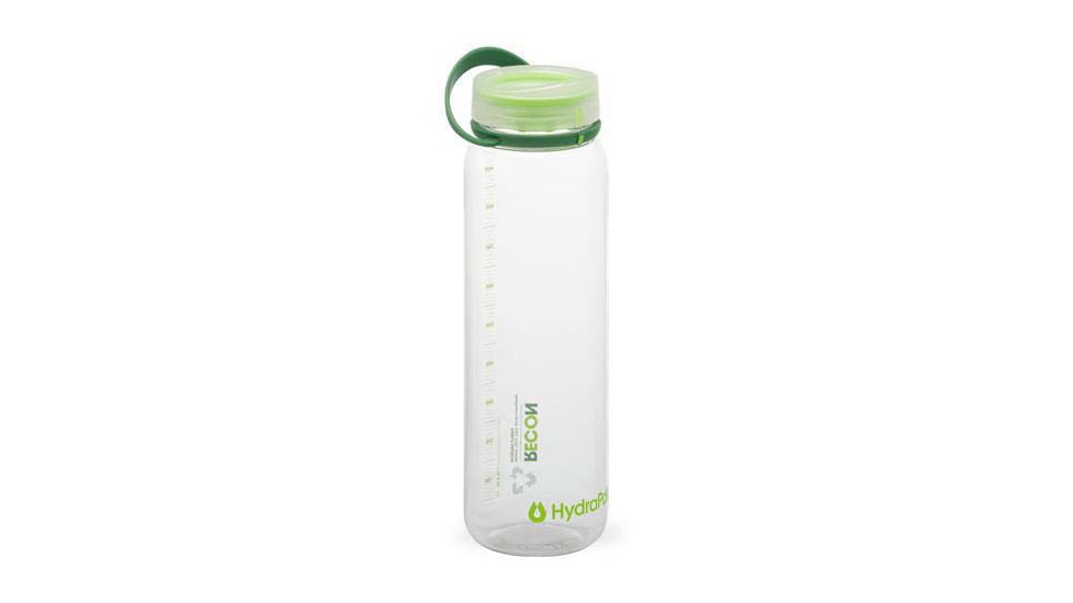 HydraPak Recon Bottle, 1L, Clear/Evergreen &amp; Lime, BR02E