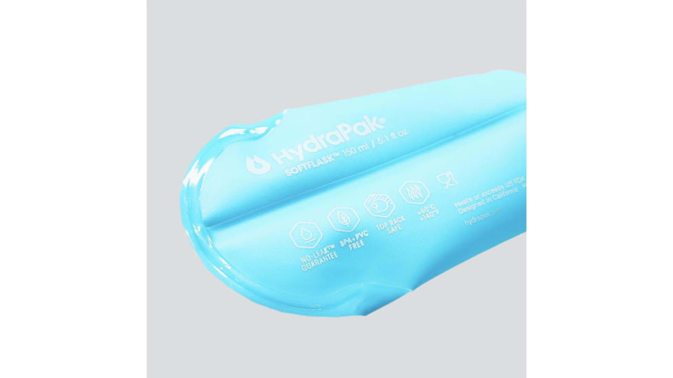 Hydrapak Softflask Water Bottle, Malibu Blue, 150ml, B200HP