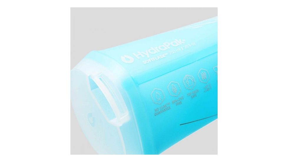 Hydrapak Softflask Water Bottle, Malibu Blue, 750ml, B516HP