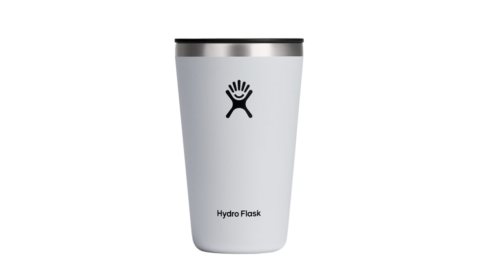 Hydro Flask 16 oz All Around Tumbler, White, 16 oz, T16CPB110