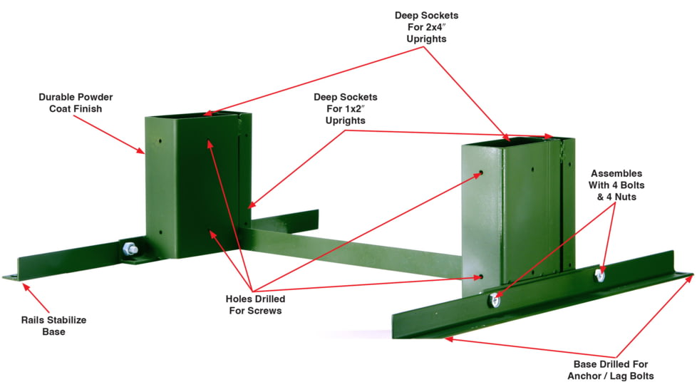 Hyskore Target Hound Target Stand, Od Green, 30291
