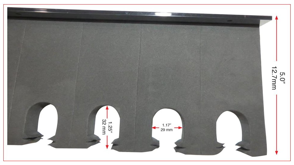 Hyskore Wall Mount Rifle Rack, Black, 30315