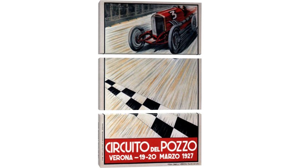 iCanvas Circuit del Pozzo Italy by Vintage Apple Collection Canvas Print, 60 x 40 VAC802-3PC3-60x40