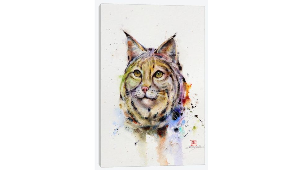 iCanvas Wild Cat by Dean Crouser Canvas Print, Multi, 26x18x0.75 DCR76-1PC3-26x18