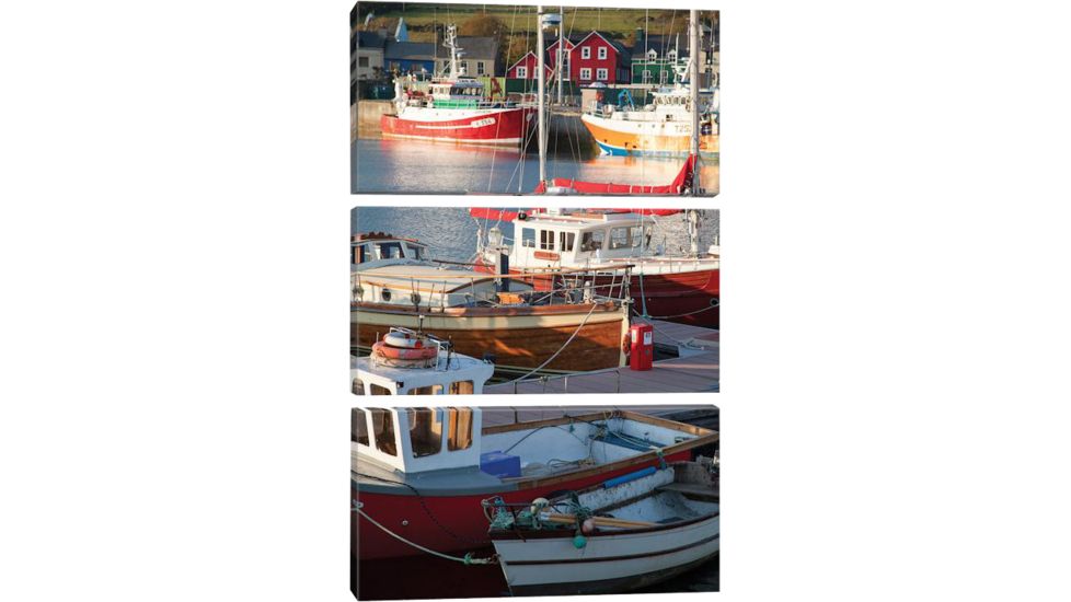 iCanvas Fishing Boats II, Dingle Harbour, County Kerry, Munster Province, Republic Of Ireland by Gareth McCormack Canvas Print, Multi, 60 x 40 GAR44-3PC3-60x40