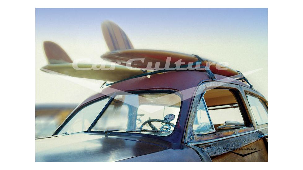iCanvas 'Surf's Up' - Beach Boys' Ford DeLuxe Country Squire Woodie by Car Culture Canvas Print, Multi, 18x12 CCU55-1PC3-18x12